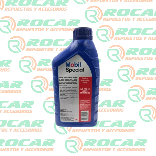 ACEITE Mobil 20W50 special 1lt - Imagen 2