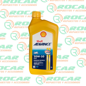 ACEITE 20W50 Shell advance moto 4T mineral primium