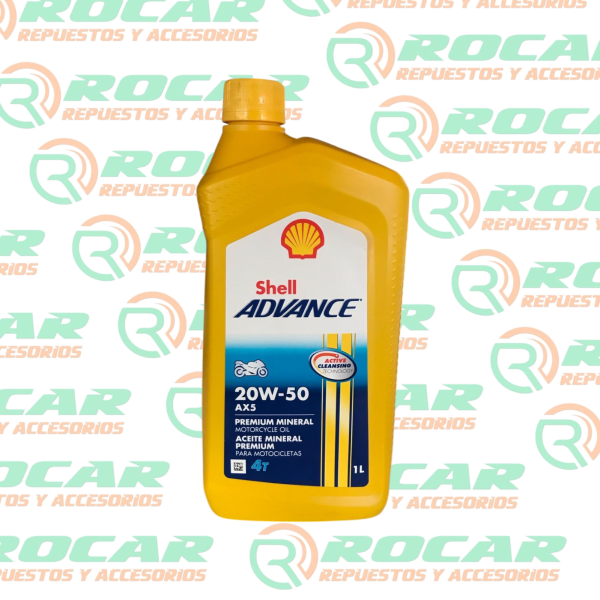ACEITE 20W50 Shell advance moto 4T mineral primium