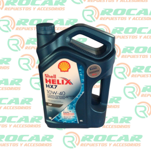 ACEITE SHELL 10W40 HX7 SINTETICO 4LTRS