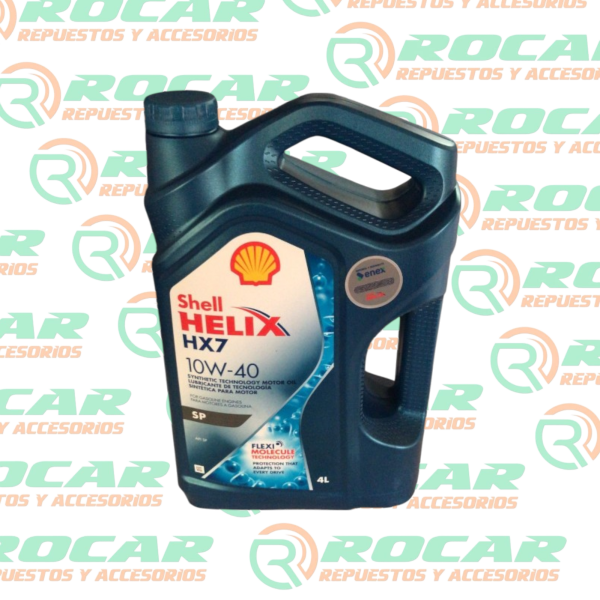 ACEITE SHELL 10W40 HX7 SINTETICO 4LTRS