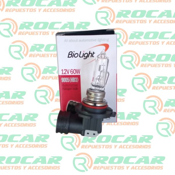 Ampolletas 12v 9005 (HB3) BIOLIGHT